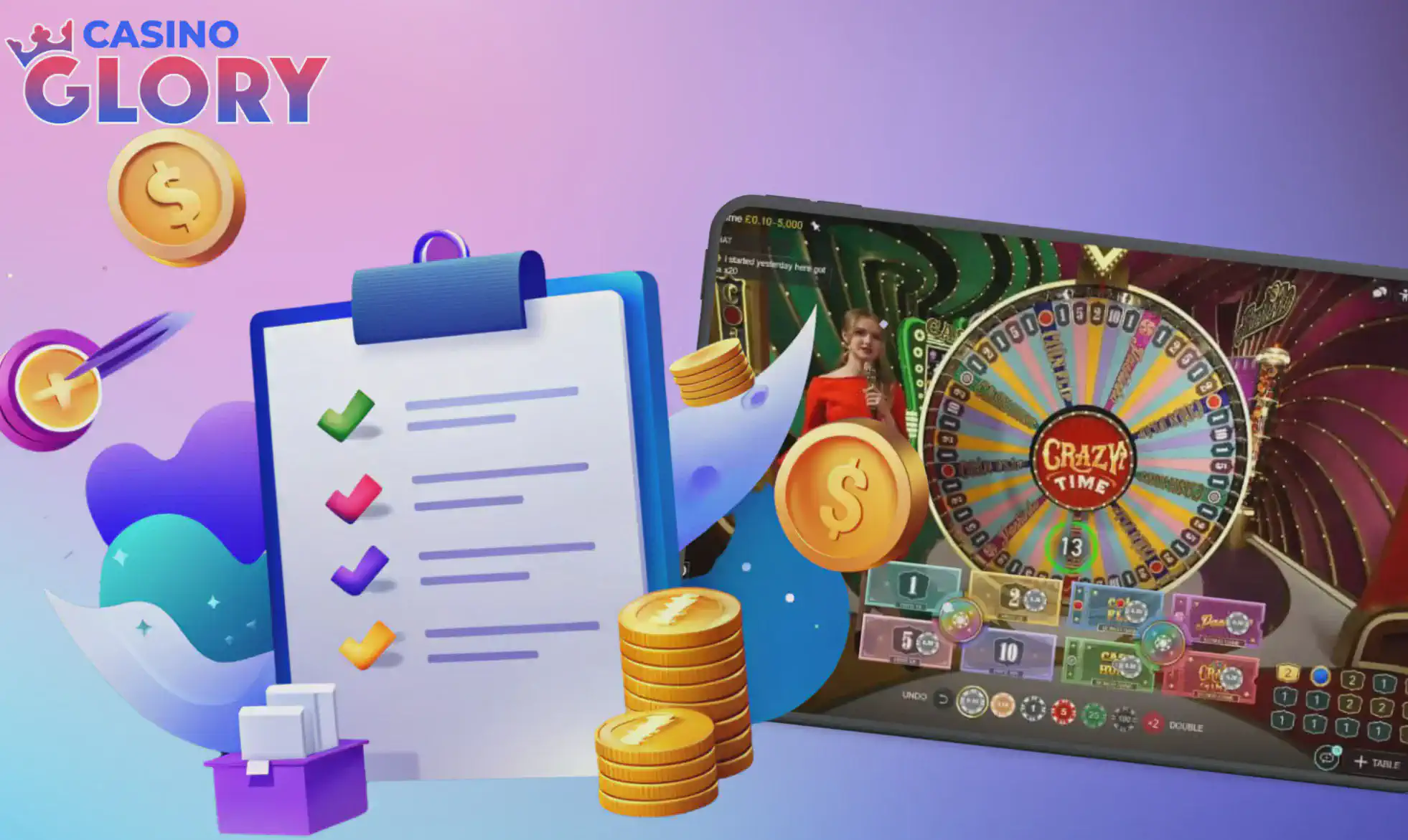 Glory Casino Crazy Time game