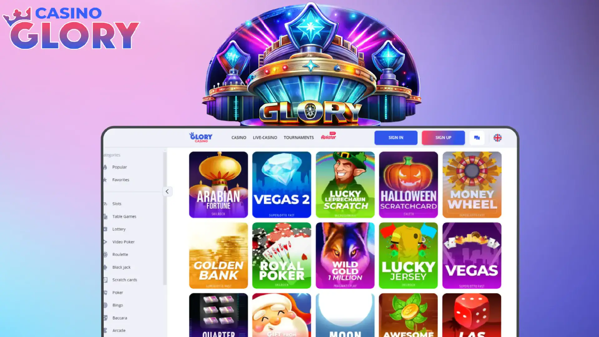 Glory Casino games
