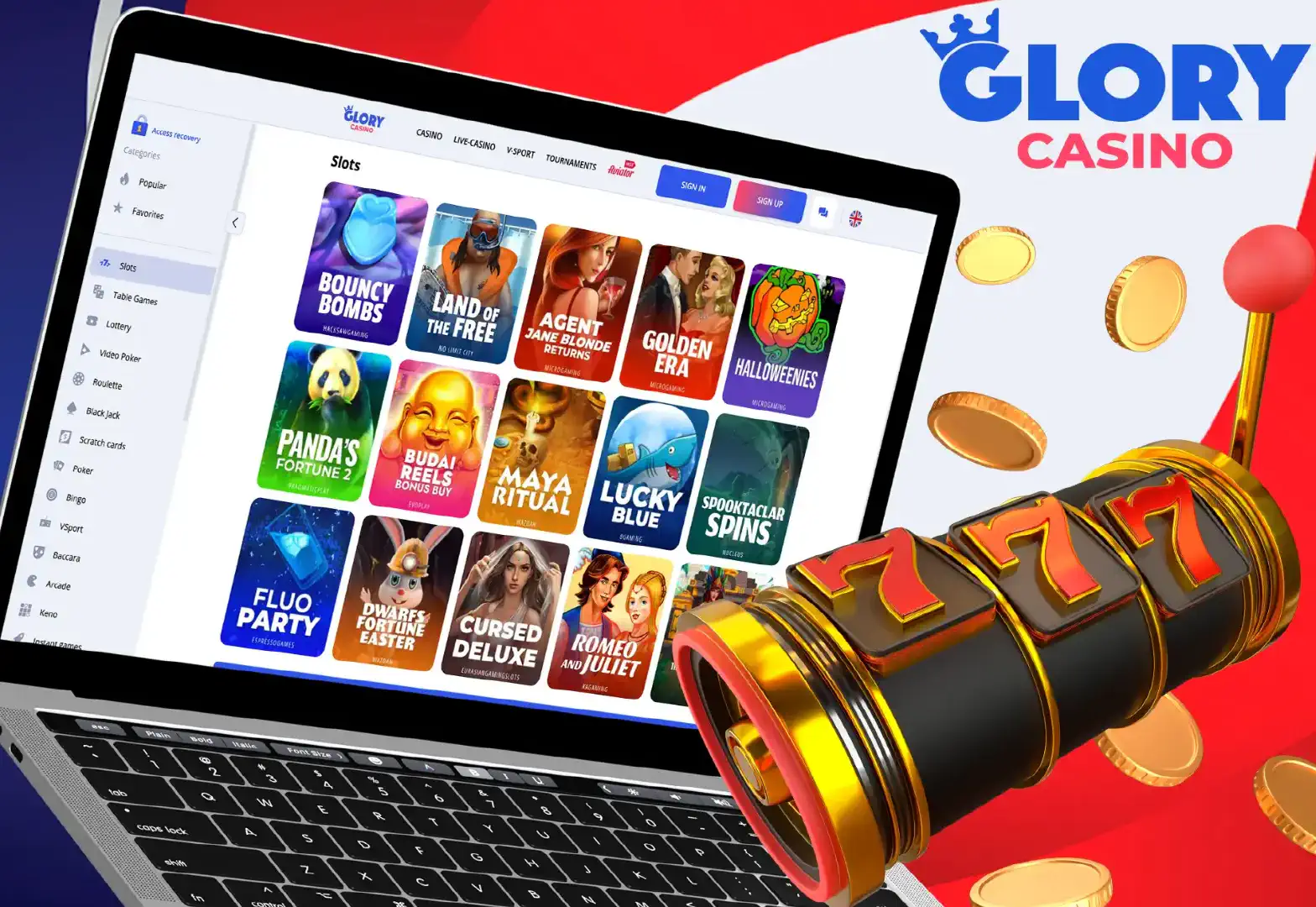 Slots at Glory Casino for players from Bangladesh
