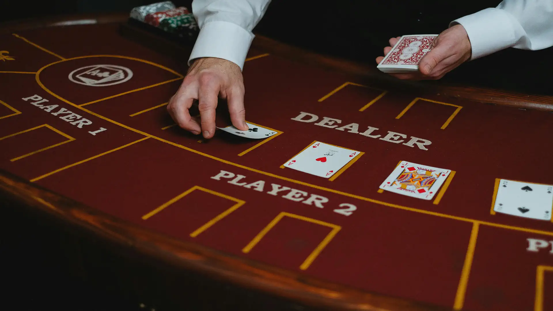 Baccarat card values and hand calculation system showing player banker cards